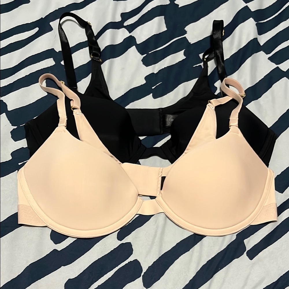 Black and Sand Women's Bra Set By Pepper